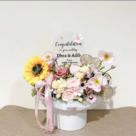 Bloom Box Akrilik Ucapan Wedding Regol